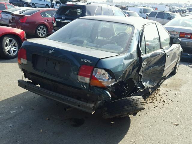 2HGEJ6671WH615317 - 1998 HONDA CIVIC LX GREEN photo 4