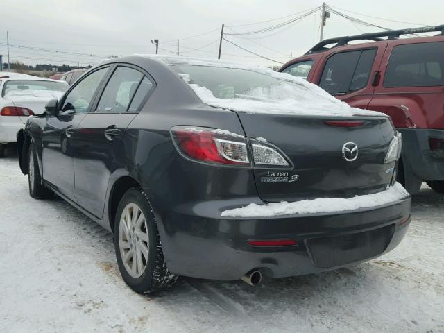 JM1BL1V82C1663427 - 2012 MAZDA 3 I GRAY photo 3