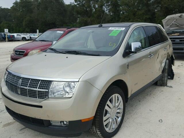 2LMDJ6JC8ABJ11874 - 2010 LINCOLN MKX GOLD photo 2