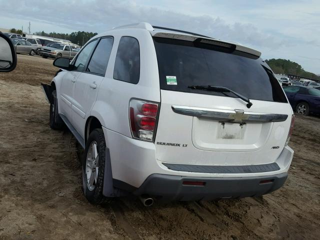 2CNDL73F056150458 - 2005 CHEVROLET EQUINOX LT WHITE photo 3