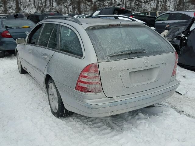 WDBRH64J93F335957 - 2003 MERCEDES-BENZ C 320 GRAY photo 3