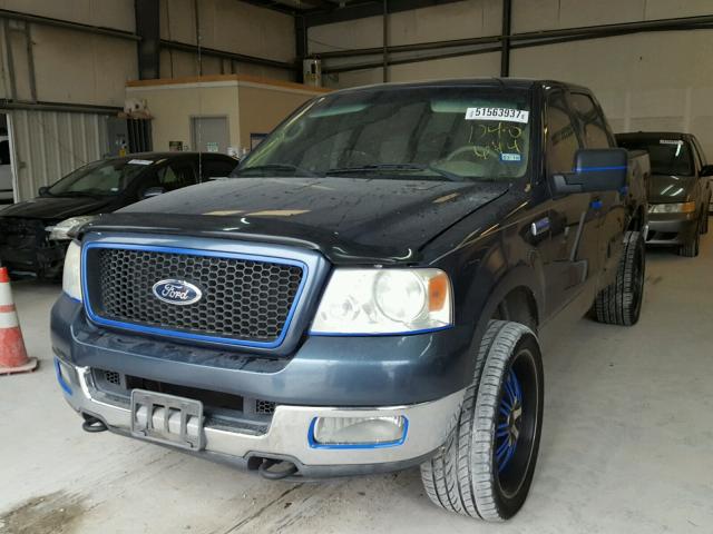 1FTPW14564KD40644 - 2004 FORD F150 SUPER BLUE photo 2