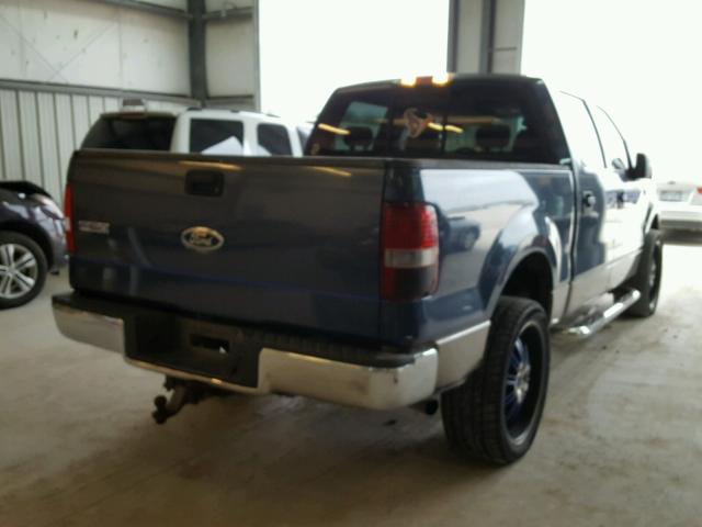 1FTPW14564KD40644 - 2004 FORD F150 SUPER BLUE photo 4