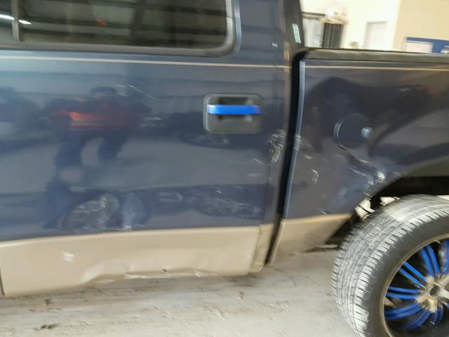 1FTPW14564KD40644 - 2004 FORD F150 SUPER BLUE photo 9