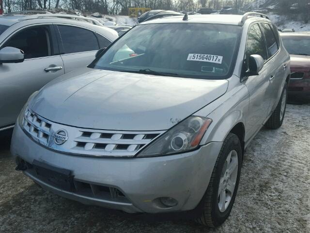 JN8AZ08T83W105724 - 2003 NISSAN MURANO SL SILVER photo 2