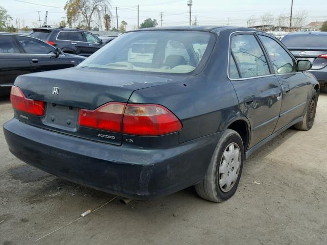 1HGCG5648WA001644 - 1998 HONDA ACCORD LX GREEN photo 4