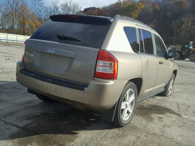 1J8FF47W77D156171 - 2007 JEEP COMPASS GOLD photo 4