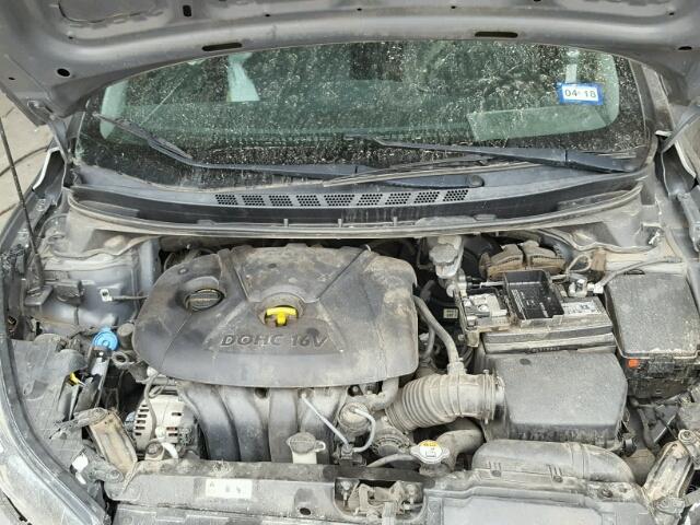 5NPDH4AE9DH360145 - 2013 HYUNDAI ELANTRA GL GRAY photo 7