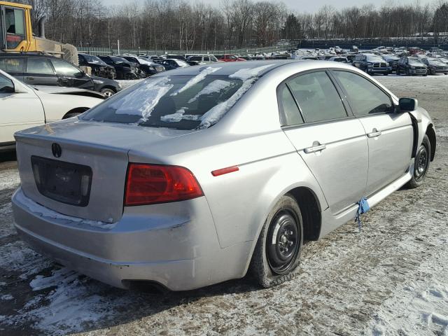 19UUA65556A011263 - 2006 ACURA 3.2TL SILVER photo 4