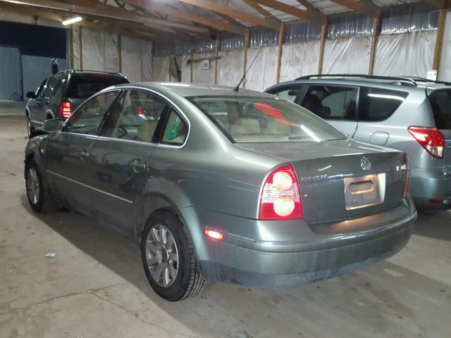 WVWPD63B83P354329 - 2003 VOLKSWAGEN PASSAT GLS GREEN photo 3