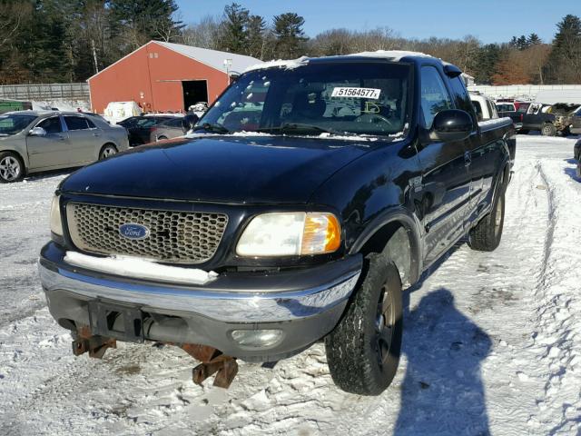 2FTRX18L42CA45350 - 2002 FORD F150 BLACK photo 2