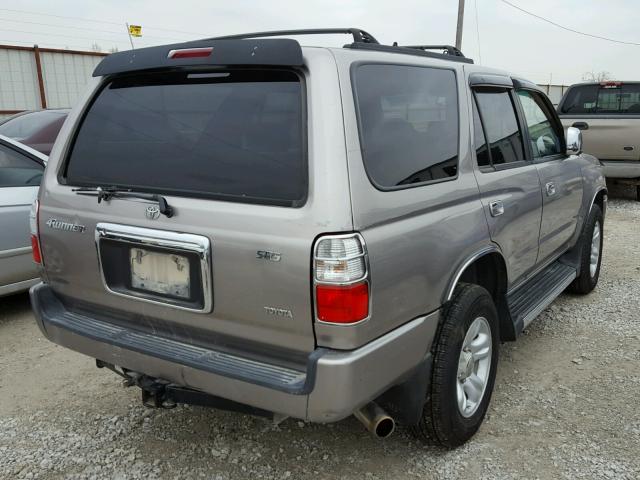 JT3GN86R120250343 - 2002 TOYOTA 4RUNNER SR TAN photo 4