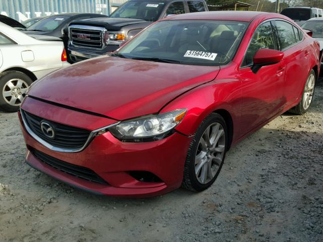 JM1GJ1V57E1108476 - 2014 MAZDA 6 TOURING RED photo 2