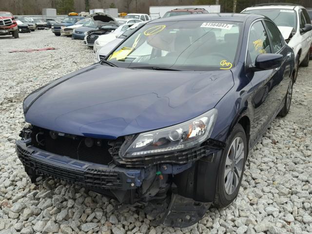 1HGCR2F32FA145464 - 2015 HONDA ACCORD LX BLUE photo 2