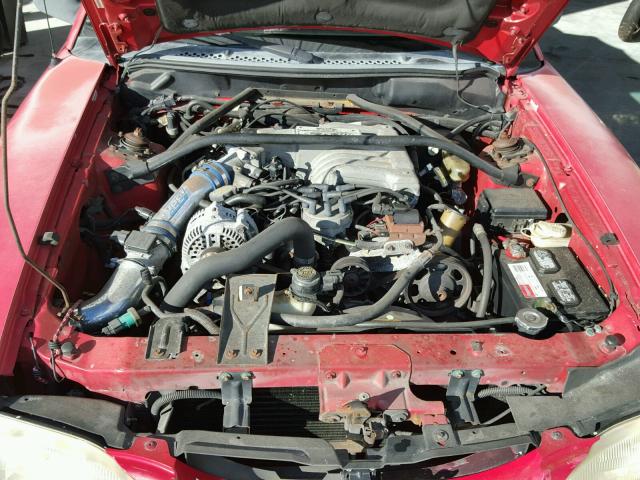 1FALP45TXRF173818 - 1994 FORD MUSTANG GT RED photo 7