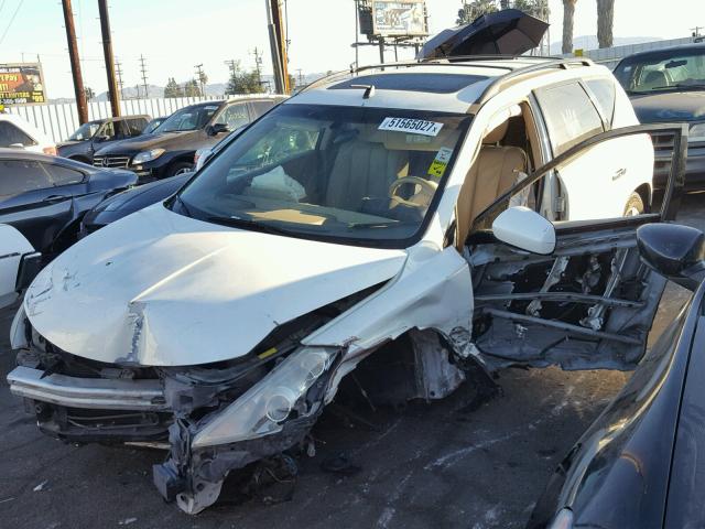 JN8AZ08T65W326189 - 2005 NISSAN MURANO SL WHITE photo 2