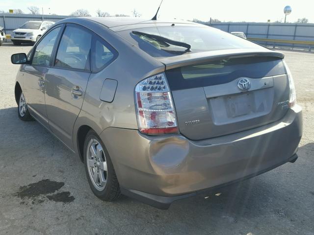 JTDKB20U087694547 - 2008 TOYOTA PRIUS TAN photo 3