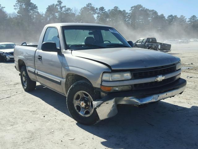 1GCEC14W21Z113074 - 2001 CHEVROLET SILVERADO TAN photo 1