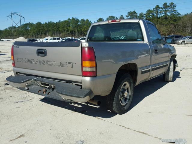 1GCEC14W21Z113074 - 2001 CHEVROLET SILVERADO TAN photo 4