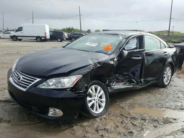 JTHBK1EG8A2412802 - 2010 LEXUS ES 350 BLACK photo 2