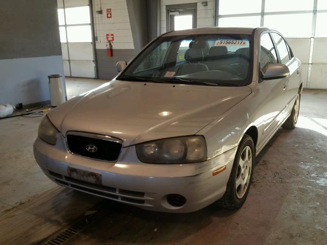 KMHDN45D81U184616 - 2001 HYUNDAI ELANTRA GL SILVER photo 2