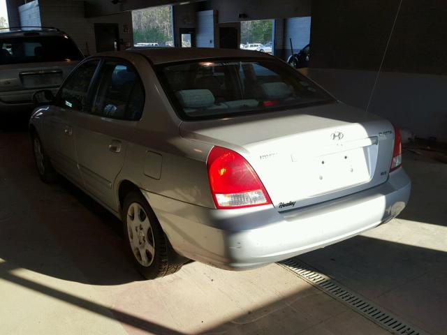 KMHDN45D81U184616 - 2001 HYUNDAI ELANTRA GL SILVER photo 3