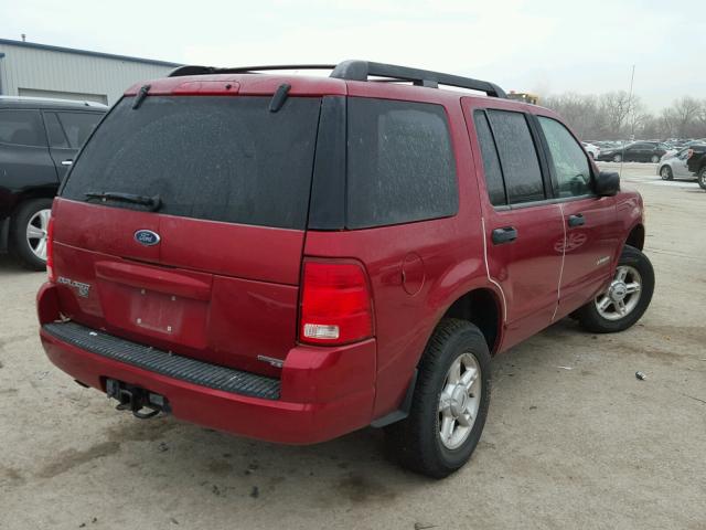 1FMZU73KX5UB48802 - 2005 FORD EXPLORER X RED photo 4