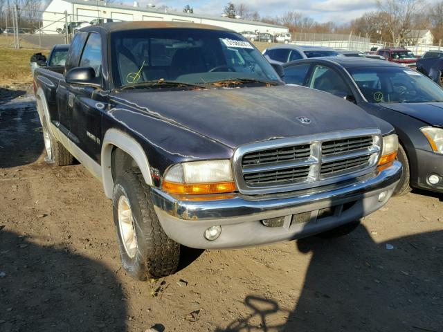 1B7GG22X8XS166720 - 1999 DODGE DAKOTA BLUE photo 1