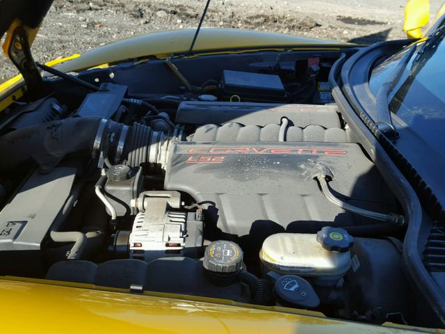 1G1YY34U255119715 - 2005 CHEVROLET CORVETTE YELLOW photo 7