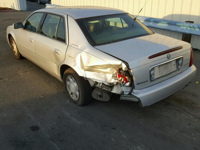 1G6KD54Y21U180122 - 2001 CADILLAC DEVILLE GRAY photo 3