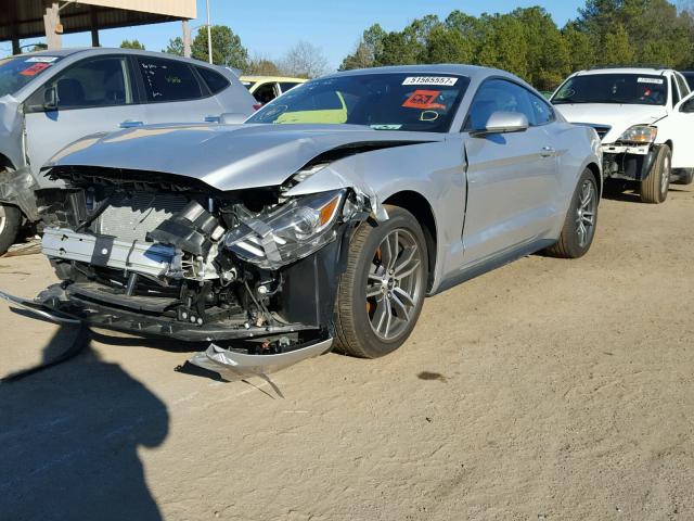 1FA6P8TH4H5219604 - 2017 FORD MUSTANG SILVER photo 2