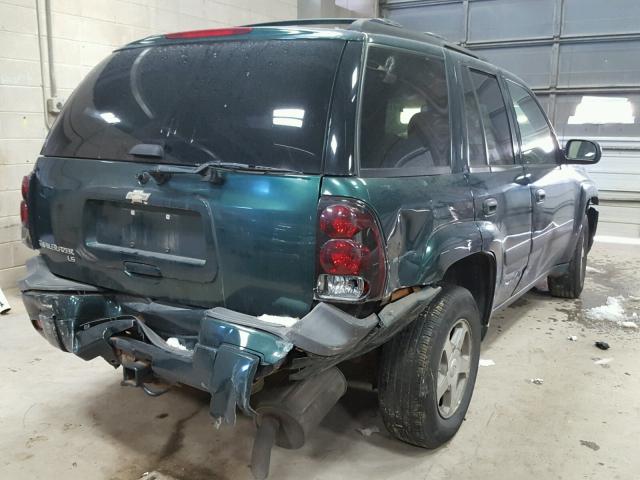 1GNDT13SX52157145 - 2005 CHEVROLET TRAILBLAZE GREEN photo 4