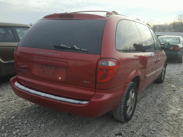 2D4GP44L64R530798 - 2004 DODGE GRAND CARA MAROON photo 4