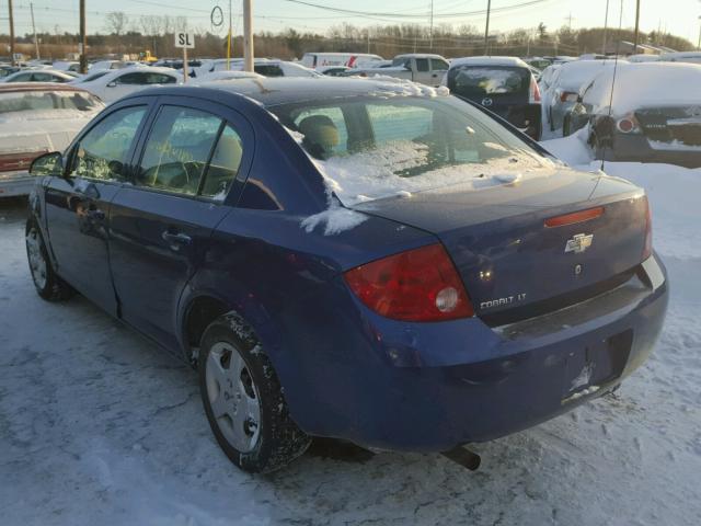 1G1AL55F577222615 - 2007 CHEVROLET COBALT LT BLUE photo 3