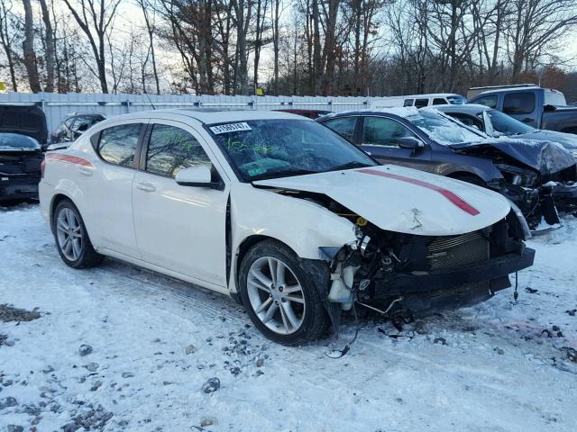 1B3BD1FG1BN506242 - 2011 DODGE AVENGER MA WHITE photo 1