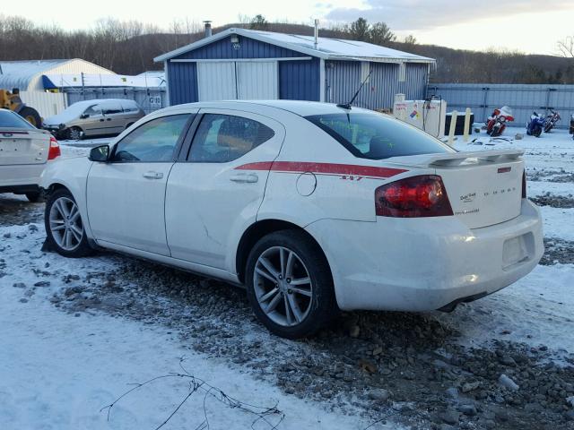 1B3BD1FG1BN506242 - 2011 DODGE AVENGER MA WHITE photo 3