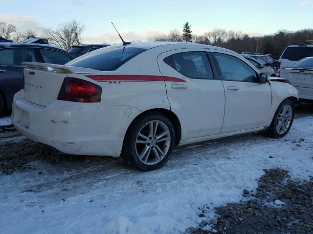 1B3BD1FG1BN506242 - 2011 DODGE AVENGER MA WHITE photo 4