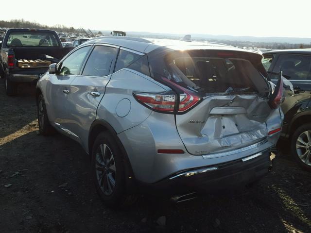 5N1AZ2MH0HN158838 - 2017 NISSAN MURANO S SILVER photo 3