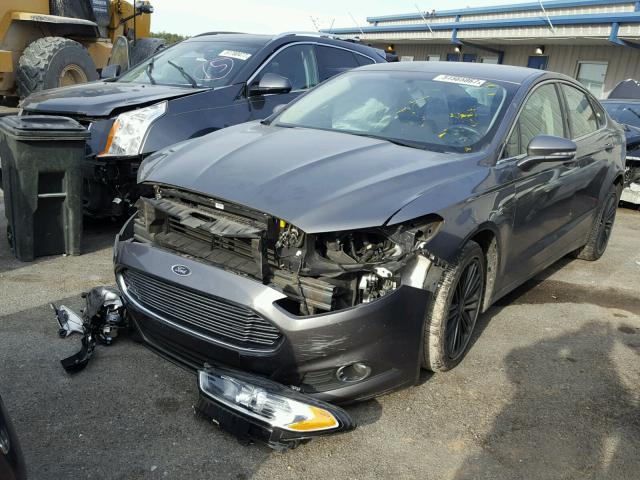 3FA6P0HD8ER251861 - 2014 FORD FUSION SE GRAY photo 2