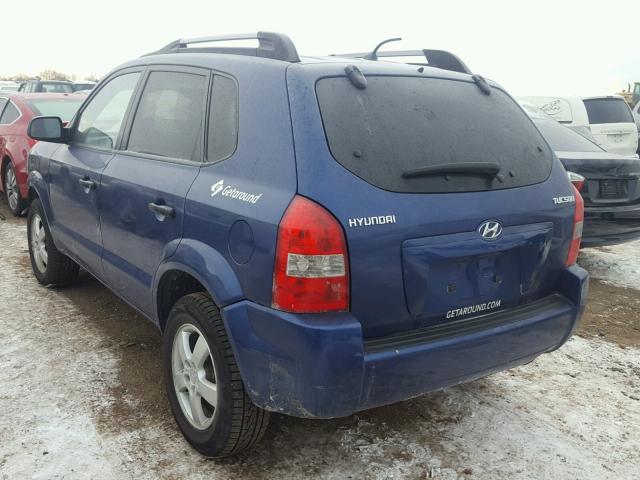 KM8JM12B38U709390 - 2008 HYUNDAI TUCSON GLS BLUE photo 3