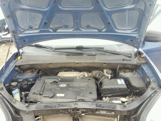 KM8JM12B38U709390 - 2008 HYUNDAI TUCSON GLS BLUE photo 7