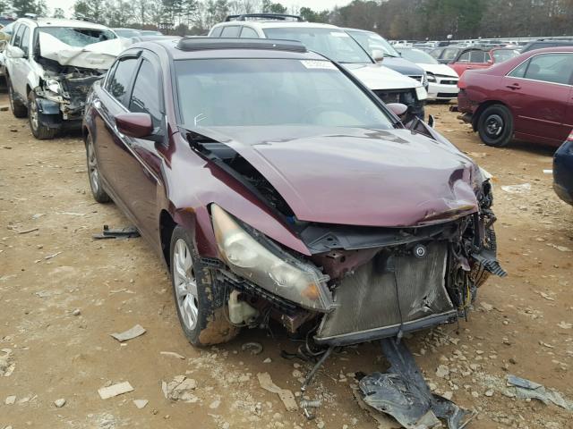 1HGCP36828A031314 - 2008 HONDA ACCORD EXL MAROON photo 1