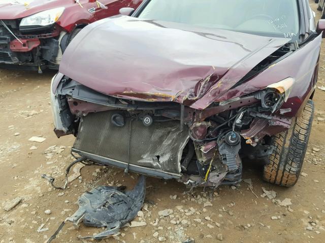 1HGCP36828A031314 - 2008 HONDA ACCORD EXL MAROON photo 9