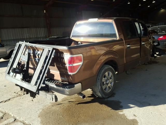 1FTEW1CM9CFB21183 - 2012 FORD F150 SUPER BROWN photo 4