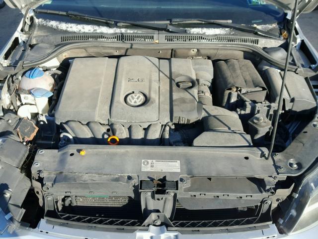 3VWLZ7AJ3BM372318 - 2011 VOLKSWAGEN JETTA SEL SILVER photo 7