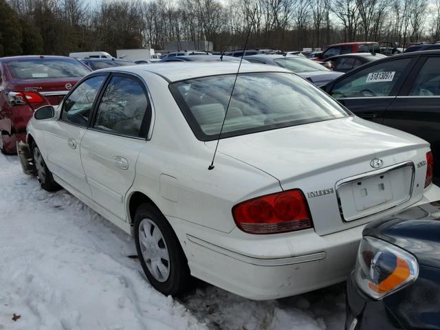 KMHWF25S25A152602 - 2005 HYUNDAI SONATA GL WHITE photo 3