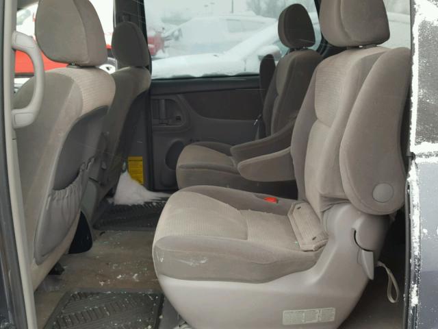 5TDZK23C88S191274 - 2008 TOYOTA SIENNA CE BLUE photo 6