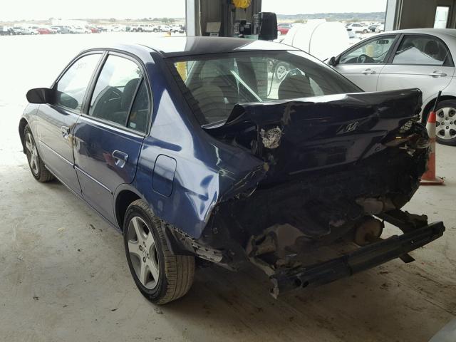 2HGES26894H594387 - 2004 HONDA CIVIC EX ლურჯი ფოტო 3