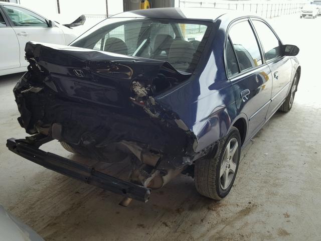 2HGES26894H594387 - 2004 HONDA CIVIC EX BLUE photo 4