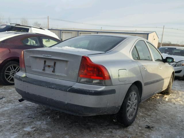 YV1RS61T232255779 - 2003 VOLVO S60 SILVER photo 4